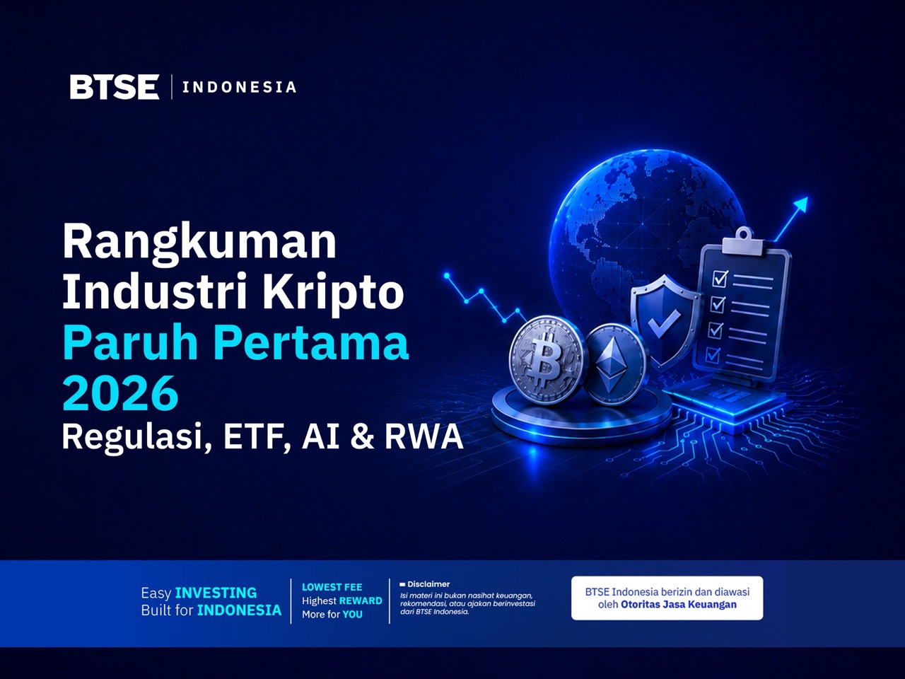 Rangkuman Industri Kripto H1 2026: Koreksi Pasar hingga Tokenisasi RWA